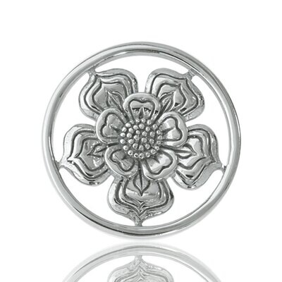 Nikki Lissoni Lovely Flower Silver Plated 23mm Coin C1028SS, MPN: C1028SS, 8718627460863