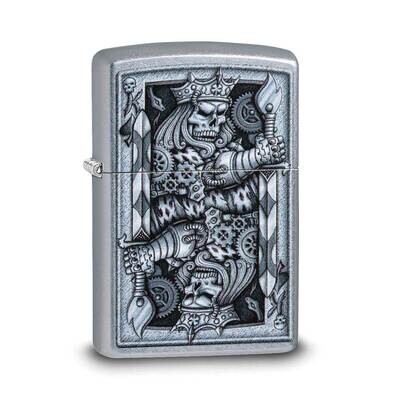 Zippo Street Chrome King Of Skulls Lighter GM22107, MPN: GM22107, 191693090857
