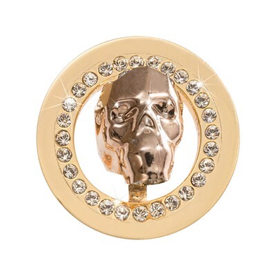 Nikki Lissoni Day of The Dead Gold Sparkling Skull Gold-Plated 23mm Coin C1539GS, MPN: C1539GS, 871…