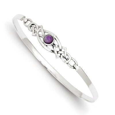 Amethyst Bangle Sterling Silver QB747, MPN: QB747, 191101191121