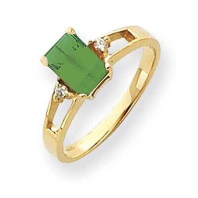 7x5mm Emerald Cut Emerald Diamond Ring 14k Gold Y4757E_AA, MPN: Y4757E_AA, 883957664460
