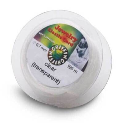 Griffin Elastic Clear 0.5mm 25 Meter Cord CRD869/5, MPN: CRD869/5, 654207114321