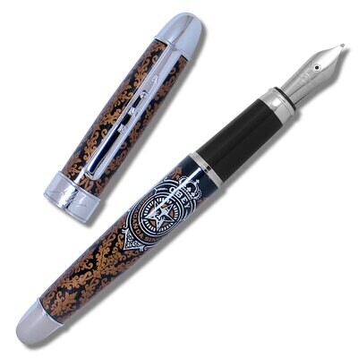 Acme Obey Gold Silver Color Test Fountain Pen PSF01F1, MPN: PSF01F1