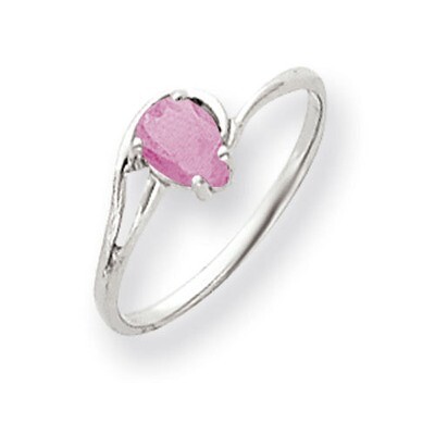 Pink Tourmaline Ring 14k white Gold 6x4mm Pear Y4627PT, MPN: Y4627PT, 883957470771