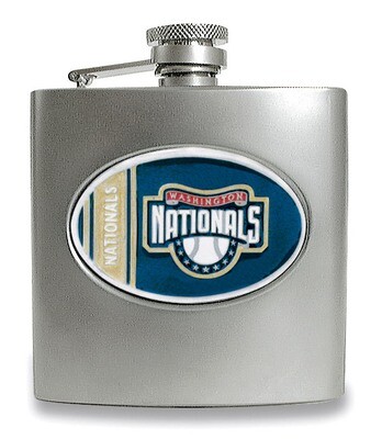 Washington Nationals Stainless Steel 6oz Hip Flask GC3092, MPN: GC3092, 89006899849