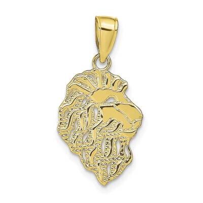 Lion Head Pendant 10k Gold 10D4225, MPN: 10D4225,