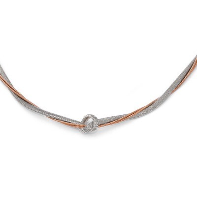 Leslie&#39;s Rose Gold-plated 16.5in/2 Inch Extension Necklace - Sterling Silver HB-QLF442-16.5, MPN: Q…