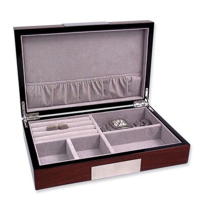 Walnut Lacquer Jewelry Box GM4108, MPN: GM4108, 886774561851