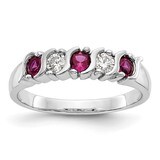 Diamond with Ruby Band 14k White Gold RM3290B-RU-019-WAA, MPN: RM3290B-RU-019-WAA, RM3290B-RU-019-W…