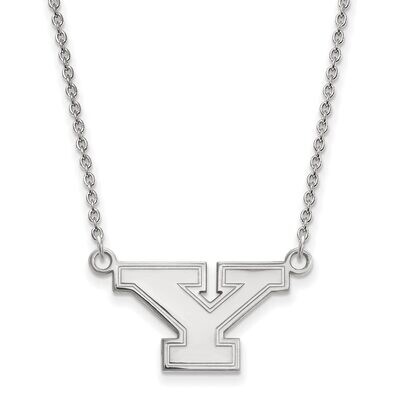 Youngstown State University Small Pendant with Chain Necklace 14k White Gold 4W008YSU-18, MPN: 4W00…
