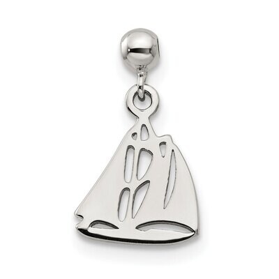 Boat Charm Sterling Silver Dangle QMM153, MPN: QMM153,