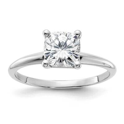 1 1/3ct. G H I True Light Cushion Moissanite Solitaire Ring 14k White Gold WGSH15C-13MT, MPN: WGSH1…