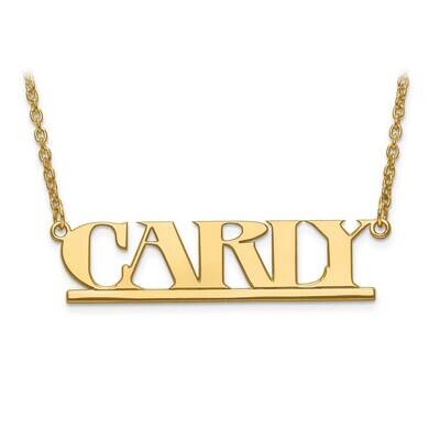 Nameplate with Chain 10k Gold Laser Polished 10XNA632Y, MPN: 10XNA632Y, 886774554129