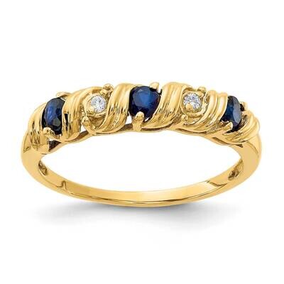 2.75mm Sapphire Aaa Diamond Ring 14k Gold Y4718S/AAA, MPN: Y4718S_AA, 883957594606