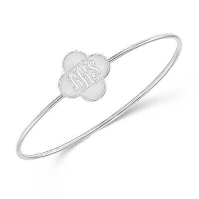 Clover Monogram Slip On Bangle Sterling Silver Rhodium-plated XNA603SS, MPN: XNA603SS, 886774555263