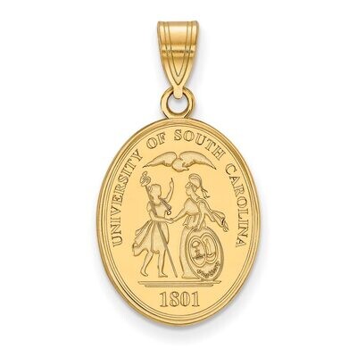 University of South Carolina Large Crest Pendant Gold-plated Silver GP065USO, MPN: GP065USO, 886774…
