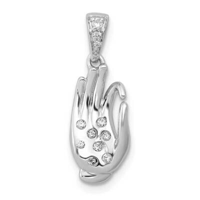 Jnana Mudra Pendant 14k White Gold Diamond PM4085-007-WA, MPN: PM4085-007-WA, 883957670133