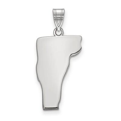 Vermont State Pendant Charm 14k White Gold Engravable XNA707W-VT, MPN: XNA707W-VT, 886774753782