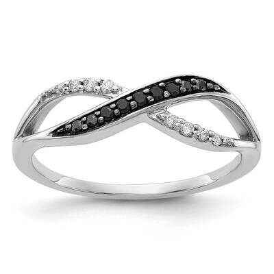 Black and White Diamond Ring 14k White Gold RM5697-BK-013-WA, MPN: RM5697-BK-013-WA, 883957756707