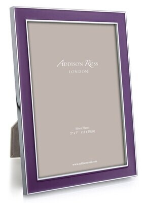 Addison Ross Purple Enamel Picture Frame 4 x 6 Inch Silver-plated FR0662, MPN: FR0662, UPC/EAN: 502…