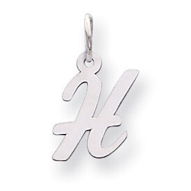 Small Script Initial H Charm 14k white Gold YC659H, MPN: YC659H, 191101634871