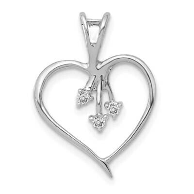Heart Pendant 14k White Gold Diamond PM4832-005-WA, MPN: PM4832-005-WA, 883957300269