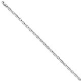 4.25mm Fancy Link Chain 7.25 Inch 14k White Gold WLK686-7.25, MPN: WLK686-7.25, 886774405957