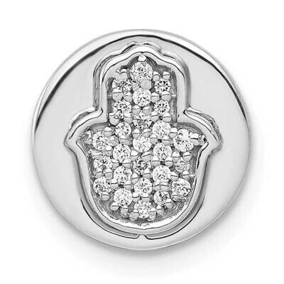 1/10Ct. Diamond Hamsa Chain Slide 14k White Gold PM4066-010-WA, MPN: PM4066-010-WA, 883957296159