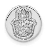 1/10Ct. Diamond Hamsa Chain Slide 14k White Gold PM4066-010-WA, MPN: PM4066-010-WA, 883957296159