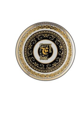 Versace Virtus Alphabet F Bread &amp; Butter Plate 6 2/3 Inch, MPN: 19335-403736-10217, 790955173484