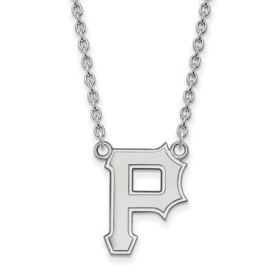 Pittsburgh Pirates Large Pendant with Necklace Sterling Silver SS007PIR-18, MPN: SS007PIR-18, 88677…