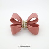 Baby Hair Clip Pale Pink Bow Hair Clip Pale Pink Hair Clip Toddler Pink Hair Clip Girls Bow Hair Cl…