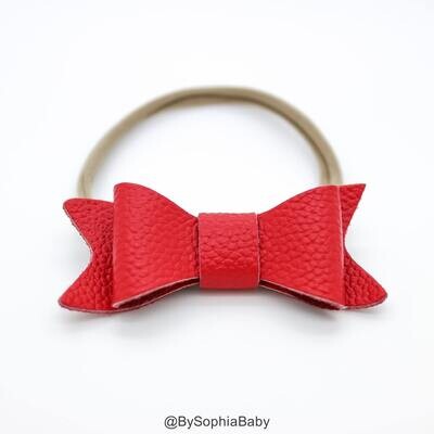 Baby Headband Red Leather Bow Baby Leather Bow Headband Leather Bow Baby Leather Hair Bow 123, MPN:…