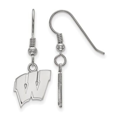 University of Wisconsin Small Dangle Earring Wire Sterling Silver SS007UWI, MPN: SS007UWI, 88677472…