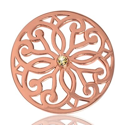 Nikki Lissoni Baroque Fantasy Rose Gold Plated 33mm Coin C1040RGM02, MPN: C1040RGM02, 8718627461242