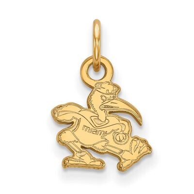 University of Miami x-Small Pendant 10k Yellow Gold 1Y043UMF, MPN: 1Y043UMF, 886774817262
