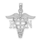 Rn Caduceus Pendant 10k White Gold 10D3483W, MPN: 10D3483W,