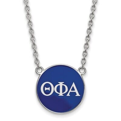 Theta Phi Alpha Small Enameled Pendant with 18 Inch Chain Sterling Silver SS030TPA-18, MPN: SS030TP…