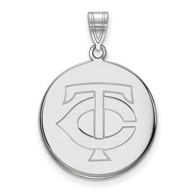 Minnesota Twins Large Disc Pendant Sterling Silver SS016TWN, MPN: SS016TWN, 886774627946