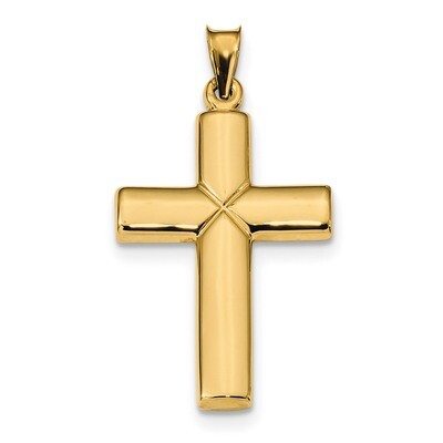 Stamping Cross Pendant 14k Gold Polished K6221, MPN: K6221, 883957351544