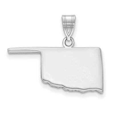 Ok State Pendant Bail Only 14k White Gold XNA707W-OK, MPN: XNA707W-OK, 886774753683