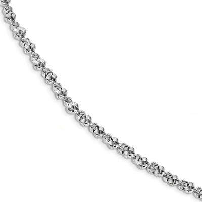 Leslie&#39;s Fancy Twisted Link Bracelet 7.5 Inch 14k White Gold Polished HB-LF949-7.5, MPN: LF949-7.5,…
