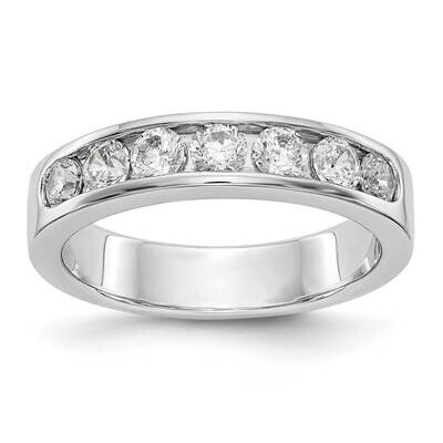 7-Stone Diamond Channel Band 14k White Gold RM3299B-080-WAA, MPN: RM3299B-080-WAA,