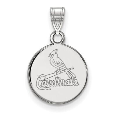 Saint Louis Cardinals Small Disc Pendant 14k White Gold 4W035CRD, MPN: 4W035CRD, 886774846552
