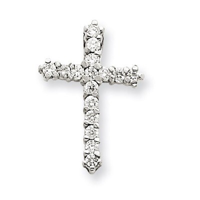 Diamond Cross Pendant 14k White Gold XP3411AA, MPN: XP3411AA, 883957206530