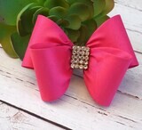 Hot Pink Hair Clip Pink Bow Hair Clip Bow Hair Clip Toddler Pink Hair Clip Girls Bow Hair Clip Big …