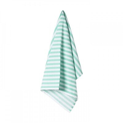 Casafina Kitchen Towels Stripes Aqua Set of 3 Kitchen Towels Cotton CFT0072-STAQ, MPN: CFT0072-STAQ…