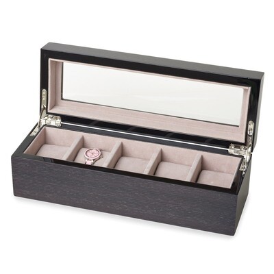 Apricot Veneer High Gloss Lacquer 5-watch Box GM7872, MPN: GM7872, 886774286990