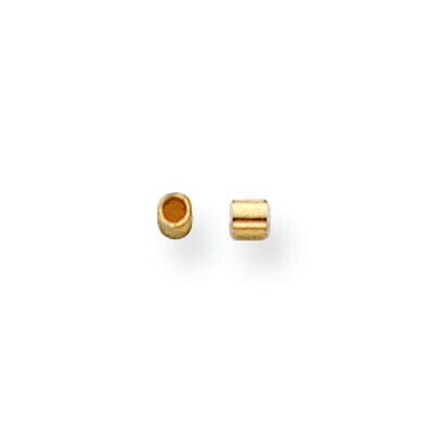 2 x 2mm Polished Cut Tube Gold Filled GF4217, MPN: GF4217,