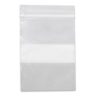 Zippit 3In X 4In 10Pks Of 100 Heavy Duty White Block Bags JT4869/1, MPN: JT4869/1,